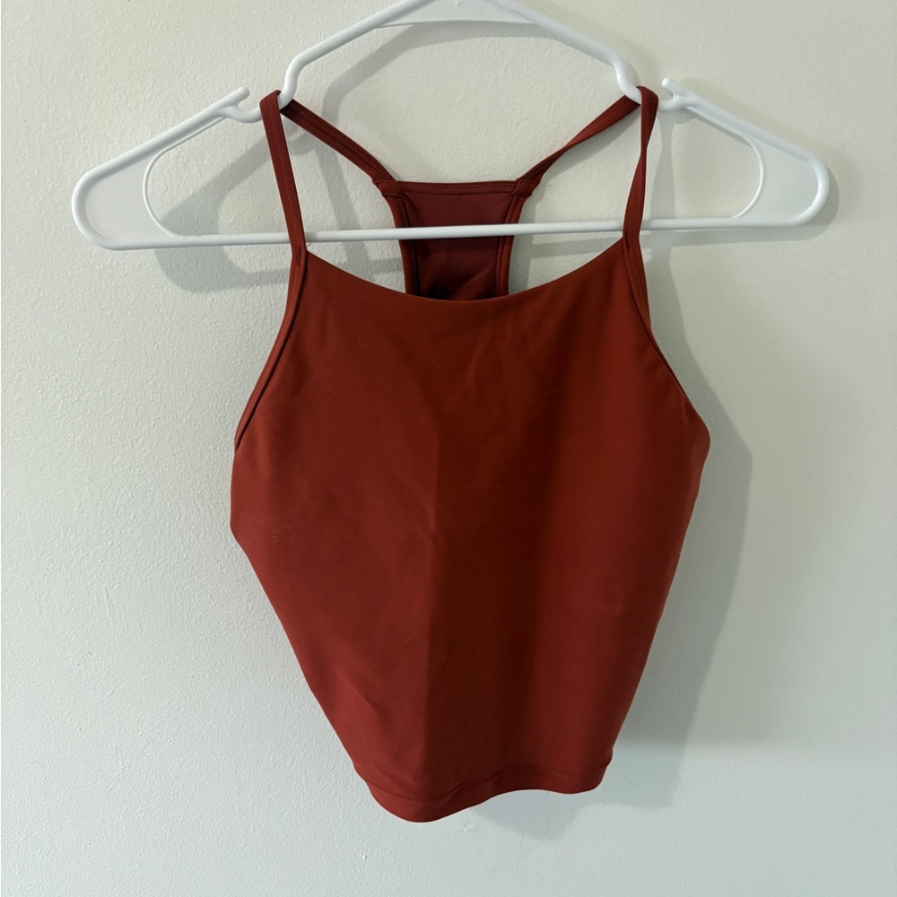 Old Navy Red Fitted Crop Camisole